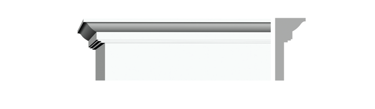 Гладкий карниз К-407