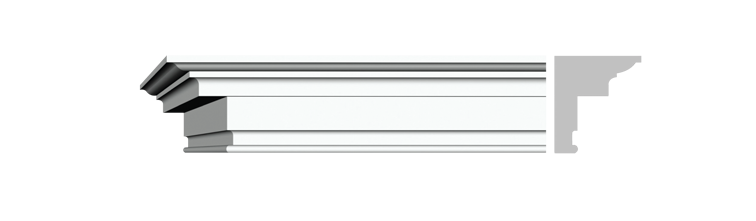 Гладкий карниз К-408