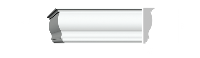 Гладкий карниз К-409