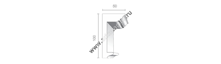 Гладкий карниз К-497