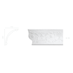 Декорированный карниз К-10
