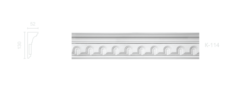 Декорированный карниз К-114