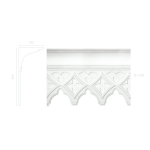 Декорированный карниз К-128