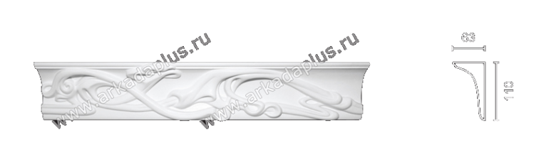 Декорированный карниз К-156 Декорированный карниз К-156