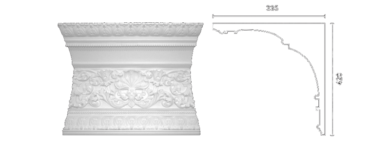 Декорированный карниз К-161