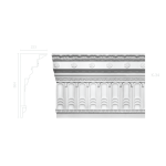 Декорированный карниз К-34
