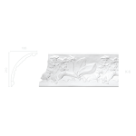 Декорированный карниз К-6