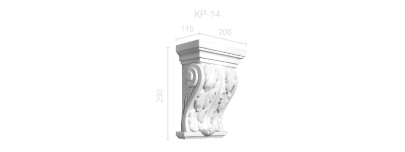 Гипсовый кронштейн КР-14