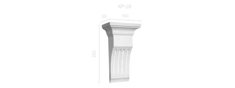 Гипсовый кронштейн КР-28