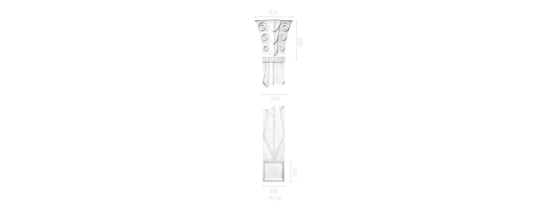 Пилястра ПЛ-4